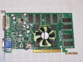 Nvidia GeForce FX500 CN-0U0842-38561 128MB AGP Video Graphic Card dvi vga - £30.50 GBP