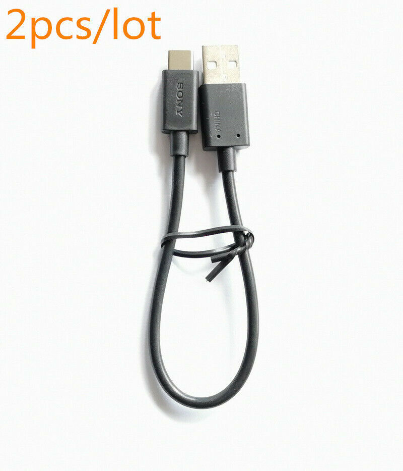 Primary image for 2X Short 17cm USB-C TYPE C Charge Cable for Sony WI-1000XM2 1000XM4 WF-XB700