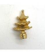 Vintage 60’s  Golden Christmas Tree Brooch Small - £6.99 GBP