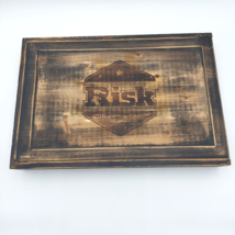 RISK Rustic Wooden 2017 Collector&#39;s Edition Board Game Barnwood Box Hasb... - £37.67 GBP