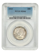 1915 25C PCGS MS66 - $2,037.00