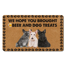 Funny Scottish Terrier Dogs Doormat Beer And Dog Treats Mat Gift For Dog... - £31.57 GBP