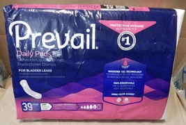 Prevail 39 Count Daily Pads Woman Maximum Absorbency Long PV-915/1 NIB 226P - $12.49