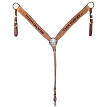 Team Penning Trophy Sterling Silver Plate Medium Oil Western Show Breast Collar - £207.03 GBP