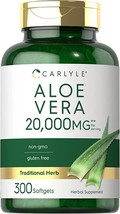 Carlyle Aloe Vera Capsules 20,000mg | 300 Softgel Pills - £20.59 GBP