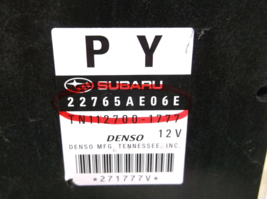 13-14 SUBARU LEGACY 2.5L  /CVT/ NON TURBO/ /ENGINE CONTROL//COMPUTER/ECU.PCM.OEM image 3