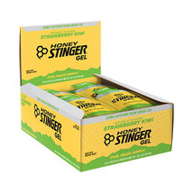 Honey Stinger Organic Energy Gel 24 Pack [Strawberry Kiwi] 1.2oz (Caffeinated) - £28.84 GBP