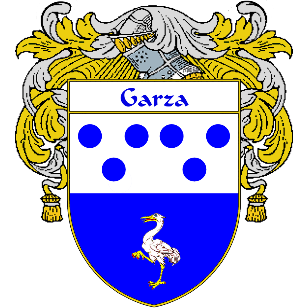 Garza Family Crest / Coat of Arms JPG and PDF - Instant Download - $2.90
