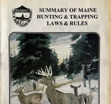 Maine 1999 Hunting &amp; Trapping Laws Rules Vintage 1st Printing Booklet #1... - £15.70 GBP