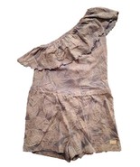7 FOR ALL MANKIND Girls One Shoulder Ruffled Romper Palms Print Light Bl... - $1,078.85 MXN