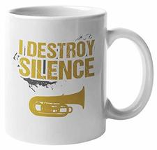 Make Your Mark Design I Destroy Silence. Musician Coffee &amp; Tea Gift Mug ... - £15.47 GBP+