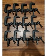 Lot of 12 ETC Stage Heavy Duty Pipe C Clamp Cast Iron Black - $166.59