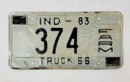 1983 Indiana Farm Truck 66 License Plate 374 - $26.73