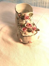 Napco Vintage Baby Booti with Pink Roses and Blue Ribbons - £8.02 GBP