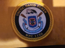 USCGC COAST GUARD CUTTER DAVID DUREN WPC-156 HOOK &amp; LOOP PATCH - $7.99