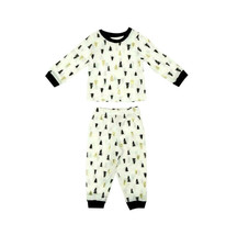 Family PJs Unisex Toddlers Tree-Print Pajama Set White Size 2T-3T - £15.67 GBP