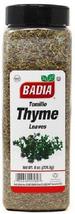 BADIA Thyme Leaves Whole – Large 8oz Jar - $15.99