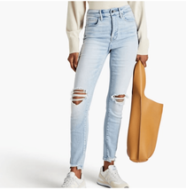 Good American Good Waist Distressed Jeans High Rise Blue675 $160 6 28 - $72.00