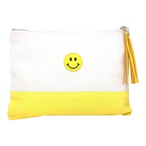 Color Shout women&#39;s &quot;be happy&quot; to all the bag in White/Yellow - size One... - £27.19 GBP