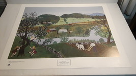 Hoosick River Summer Print By Anna Mary Robertson( Grandma Moses ) - £27.65 GBP