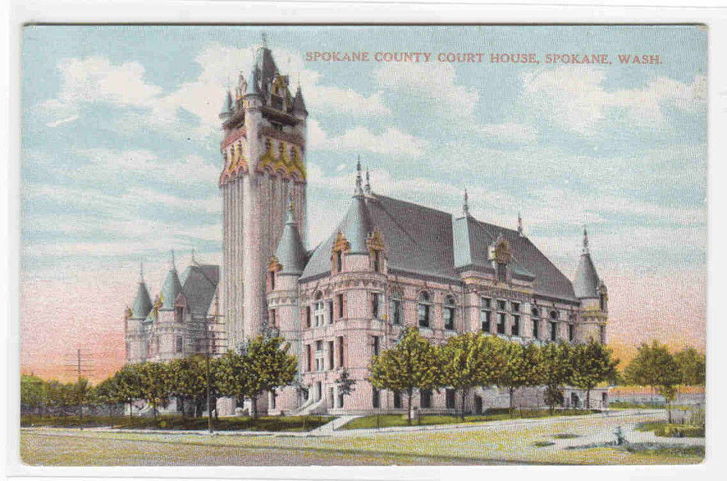 Court House Spokane Washington 1910s #1 postcard - £4.73 GBP