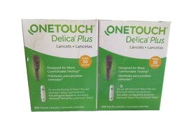 OneTouch Delica Plus Lancets- 30 Fine Gauge- 100 Lancets- 2 Pack Exp 12/... - $365.87 MXN