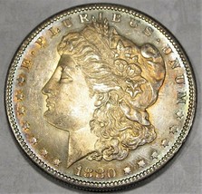 1880-S VCH UNC Morgan Dollar Semi PL - PL Great Toning!! AD488 - £258.29 GBP