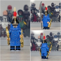 Qing Dynasty The Plain Blue Banner Soldier Minifigures Building Toy - £2.75 GBP