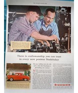 Studebacker Craftsmanship You Can Trust Print Advertisement Art 1947 - €11,28 EUR
