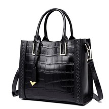 Women Tote Bag Female Leather Handbag Ladies hide  Bag Madam  Pattern Design Mes - £102.92 GBP