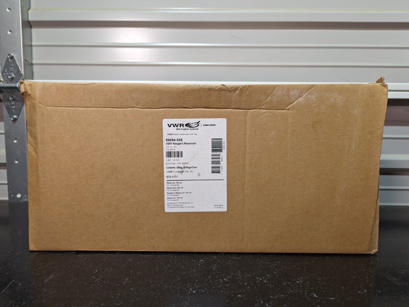 VWR 89094-656 Reagent Reservoir Sterile 100 mL Polystyrene White / Case ... - $175.50
