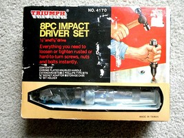 Triumph 8 pc. Impact Driver Set No. 4170 1/2&quot; and 3/8&quot; Drive - £31.64 GBP