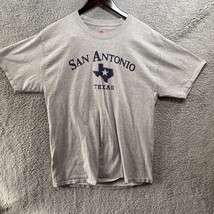 San Antonio basic T-shirt Gray Texas size large - £7.50 GBP
