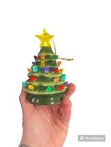 Mr Christmas Mini Ceramic Light Up Christmas Tree with timer Works! - £13.26 GBP