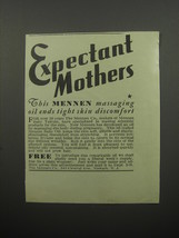 1932 Mennen Baby Oil Ad - Expectant mothers - £14.78 GBP