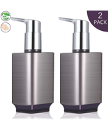 Soap Dispenser 2-Pack Stainless Steel Vintage Modern Decor Leakproof 10 ... - £25.30 GBP