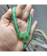 Natural Chalcedony Green Prayer, Calming Beads Bracelet SL106 - $140.21