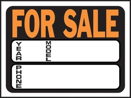 FOR SALE Windshield SIGN car truck boat window bRiGhT Orange Plastic HY-... - $20.33