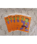 5 Vintage Halloween Paper Treat Sacks Frankenstein&#39;s Monster Cute Collec... - £8.27 GBP