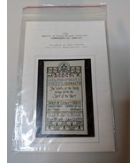 1991 Spirit Of Cross Stitch Festival Commorative Sampler Jean Farish 7&quot;x... - £10.98 GBP