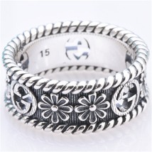 Terling silver new hot sale turquoise ring classic logo charm original jewelry gift for thumb200