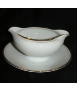 Vintage Royalton China Gravy Boat  Attached Underplate Japan Golden Eleg... - $551.17 MXN