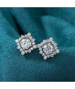 1.75Ct Round Cut Moissanite, 925 Sterling Silver Push Back Stud Earrings... - £96.87 GBP