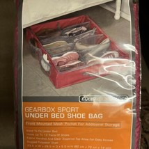 Gearbox Sport Under Bed Shoe Bag Organizer  New Fuchsia/Gray 12 Shoes - £10.31 GBP