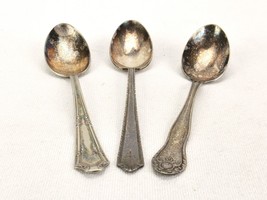 3 Antique Silverplate Coffee Spoons, Holmes &amp; Edwards, Niagara Falls, SLVR-01 - £10.94 GBP