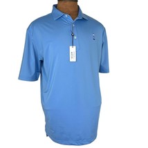 Turtleson Palmer Solid Performance Polo Mens Large Weathervane Blue Golf Shirt - £33.62 GBP