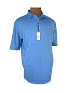 Turtleson Palmer Solid Performance Polo Mens Large Weathervane Blue Golf... - £33.52 GBP