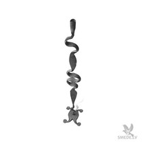 Forged metal floor candlestick, candleholder - $1,633.00