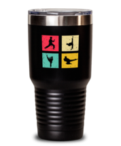 30 oz Tumbler Stainless Steel Insulated Funny Taekwondo Patriot American... - £26.33 GBP