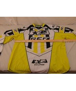 Adult Men&#39;s Eclipse Yellow Black White REF Motocross Pullover Shirt Top ... - £10.87 GBP